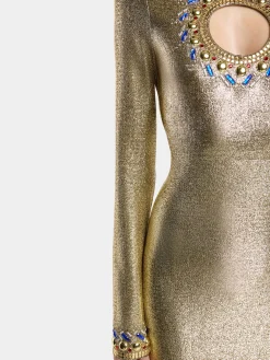 Hot ROBE LONGUE EN JERSEY LUREX Robes