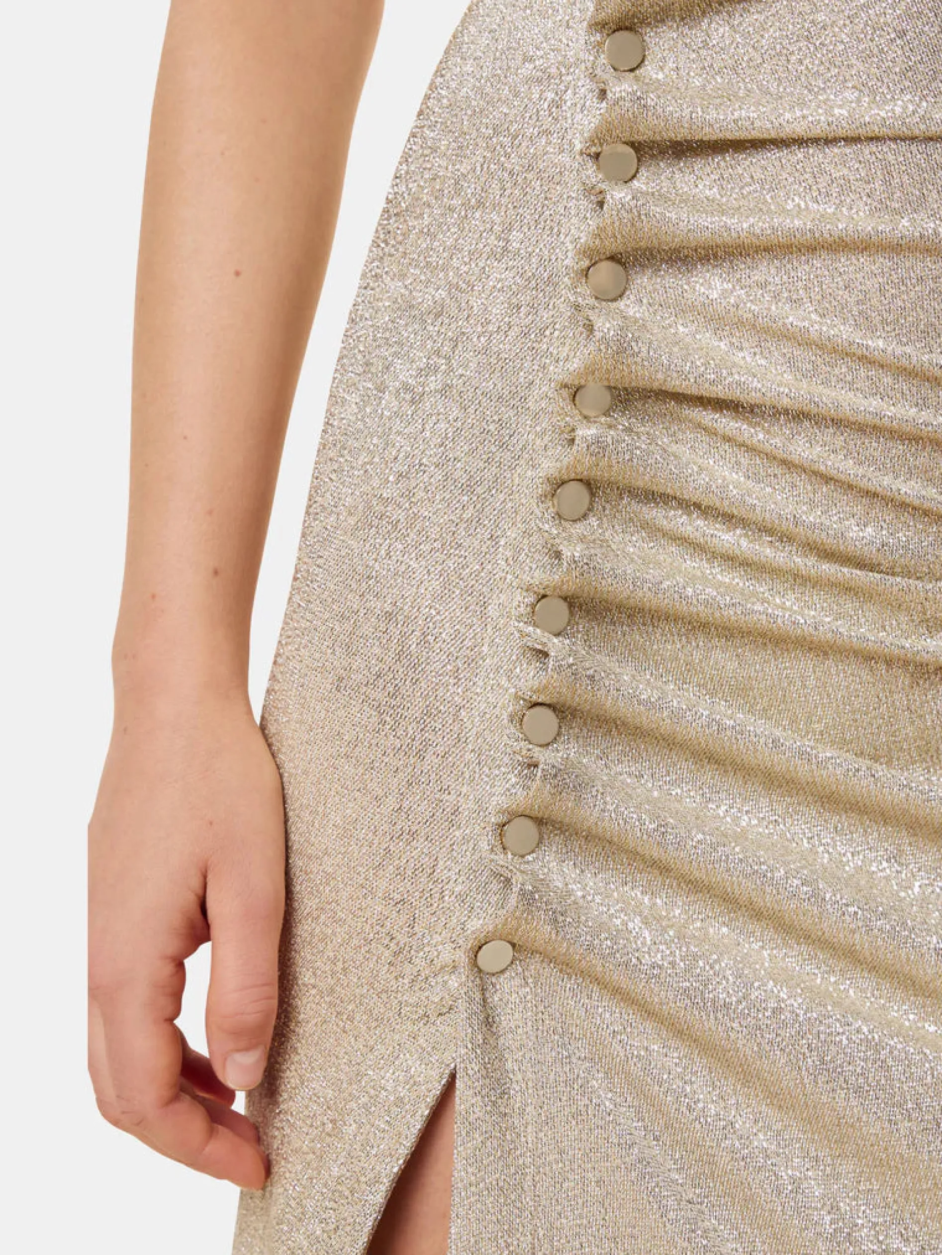 Shop Robe longue en lurex Robes