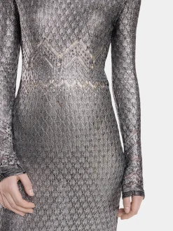 Clearance ROBE LONGUE EN MAILLE EFFET DENTELLE Maille | Robes