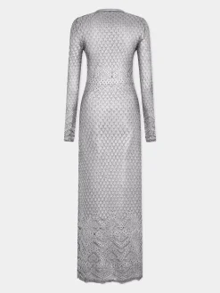 Clearance ROBE LONGUE EN MAILLE EFFET DENTELLE Maille | Robes
