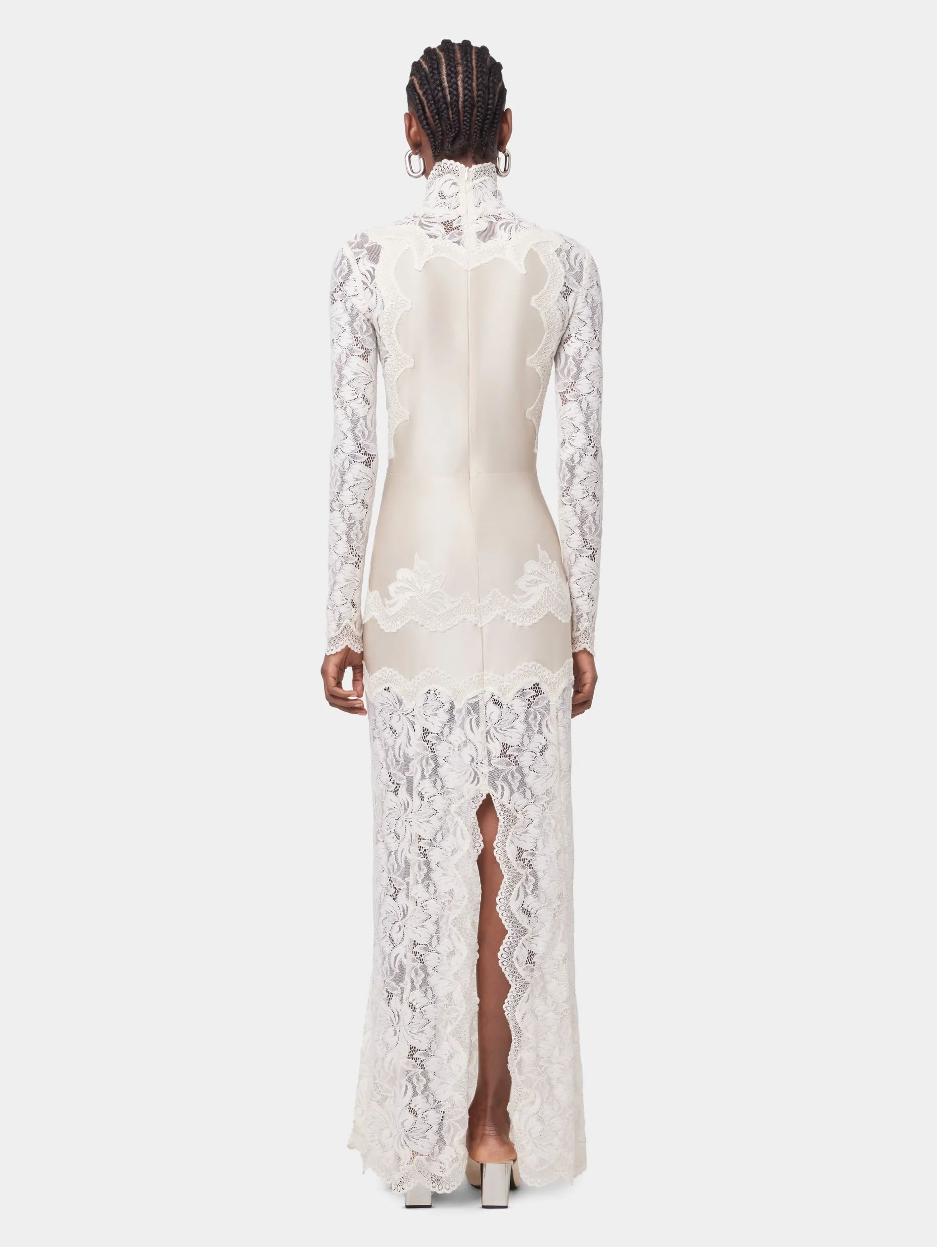 Shop ROBE LONGUE IVOIRE EN DENTELLE Sélection De Soirée | Robes