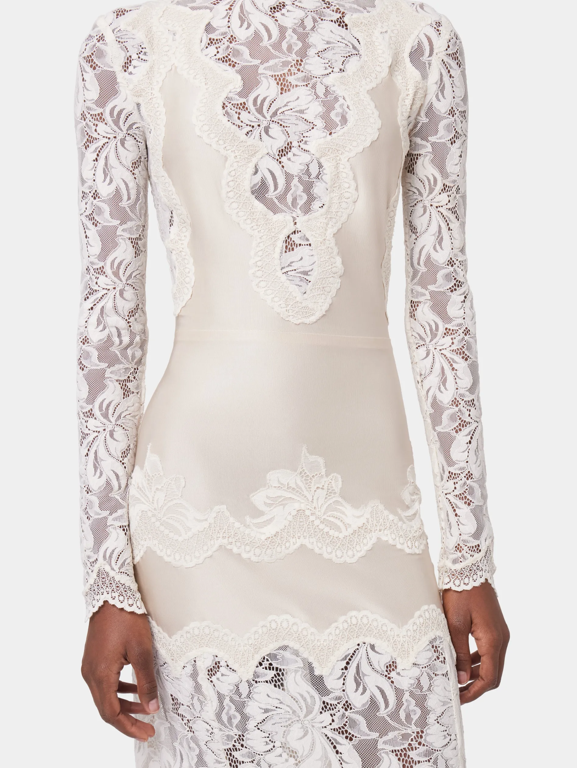 Shop ROBE LONGUE IVOIRE EN DENTELLE Sélection De Soirée | Robes
