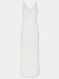 Outlet ROBE LONGUE IVOIRE EN DENTELLE Sélection De Soirée | Robes