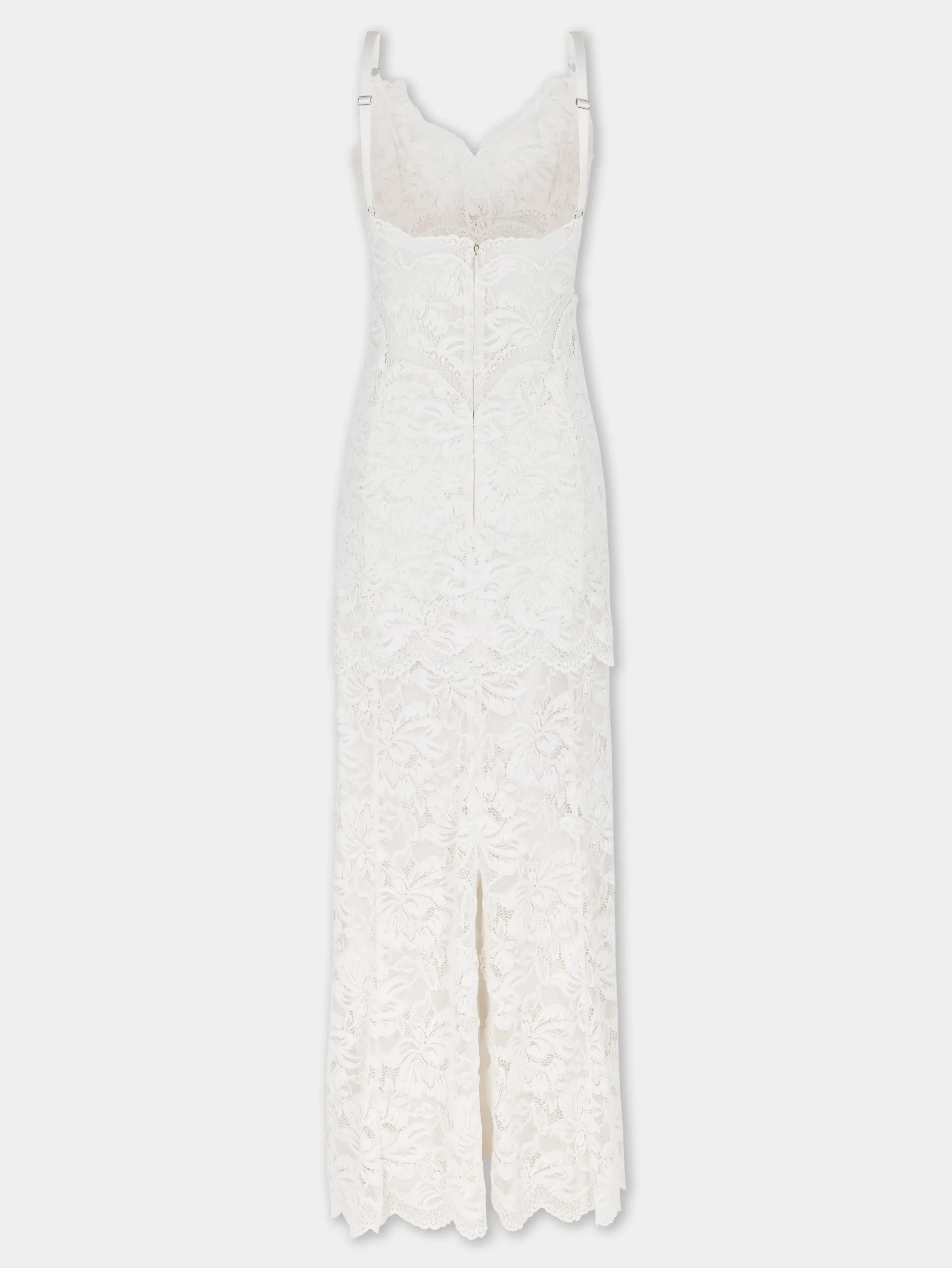 Outlet ROBE LONGUE IVOIRE EN DENTELLE Sélection De Soirée | Robes