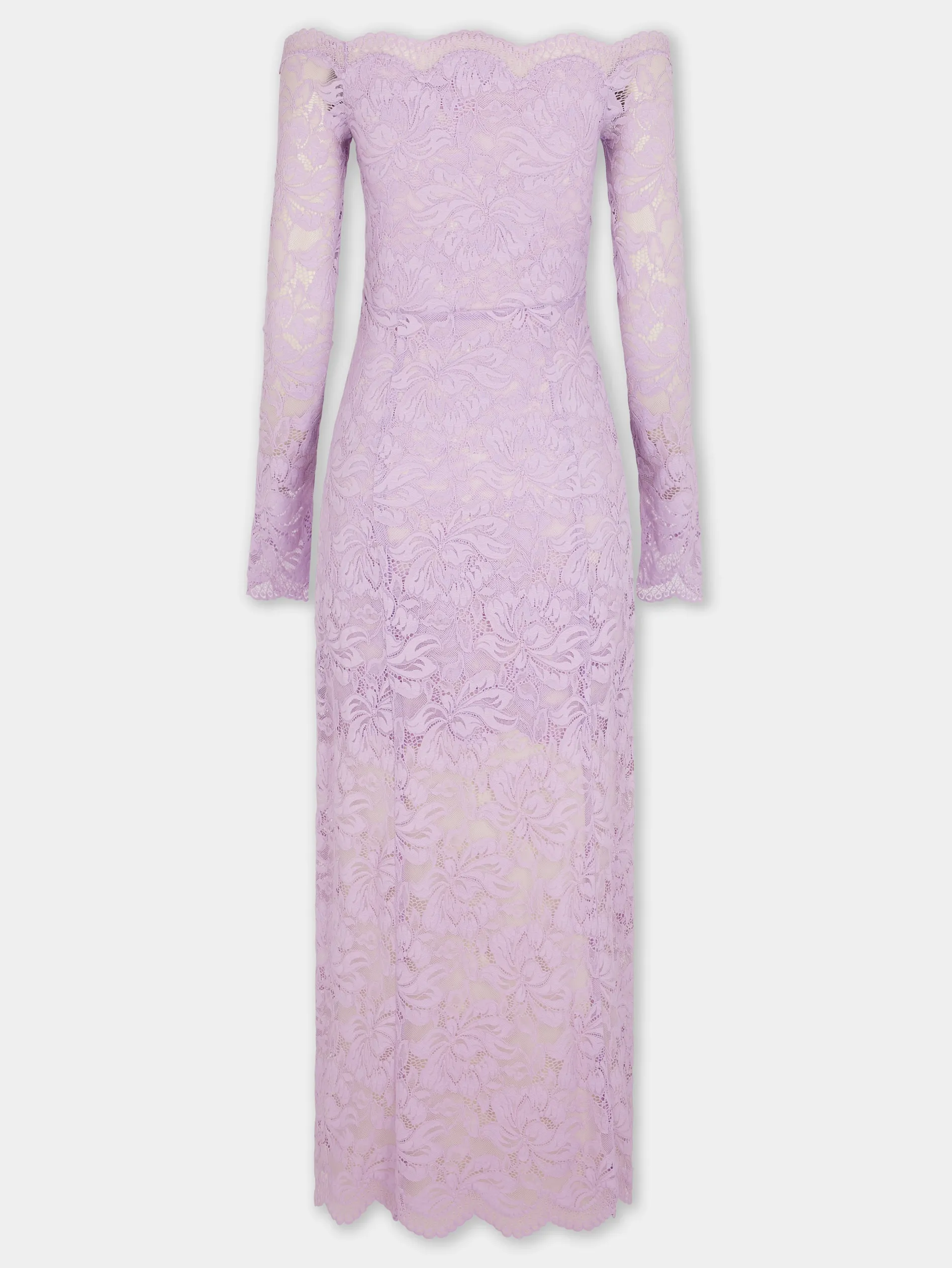 Hot ROBE LONGUE LAVANDE EN DENTELLE Sélection De Soirée | Robes