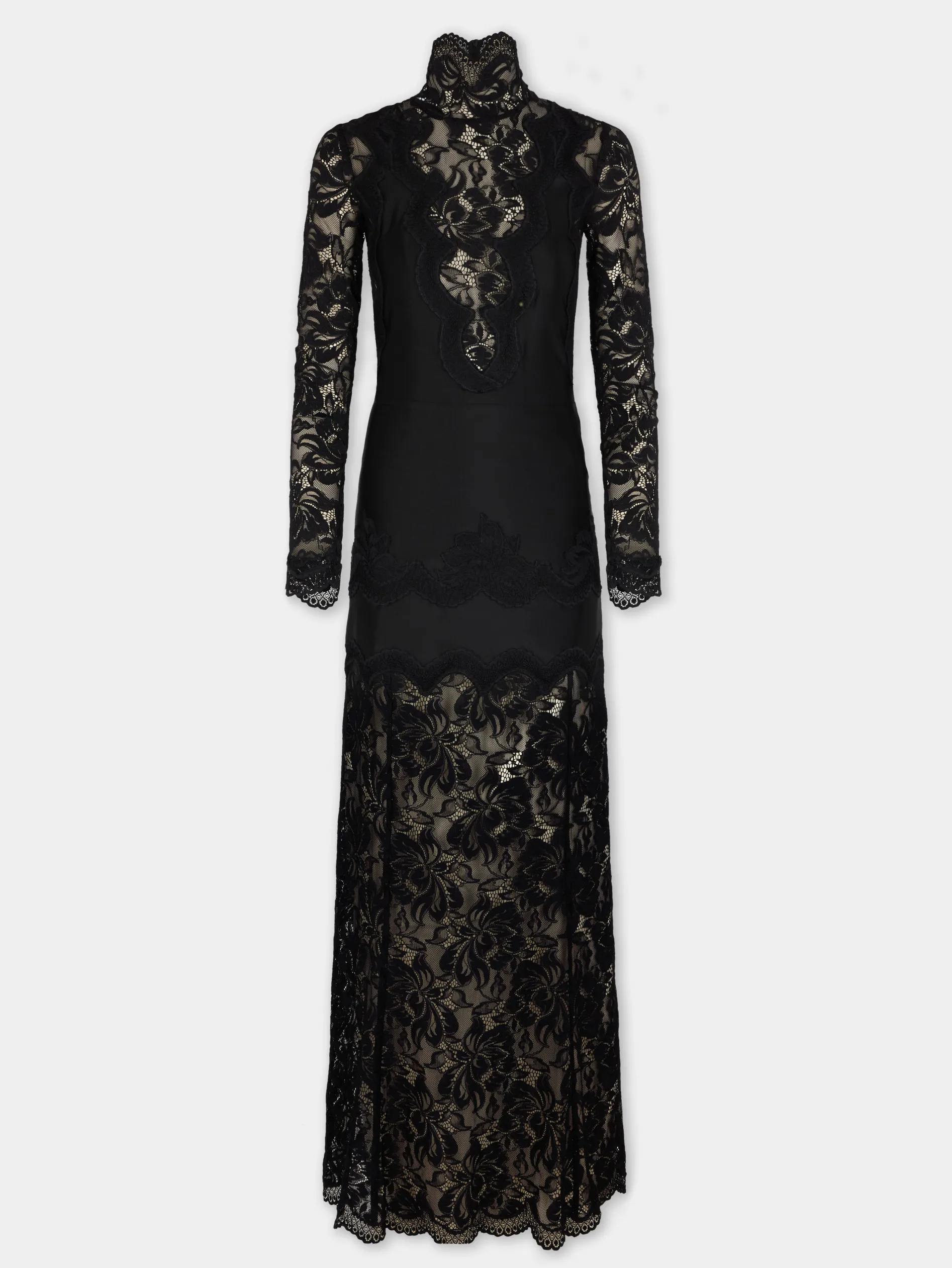 New ROBE LONGUE NOIRE EN DENTELLE Sélection De Soirée | Robes