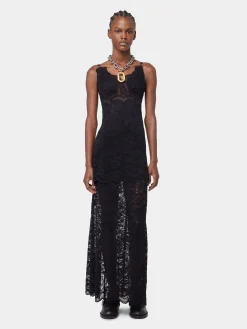 Cheap ROBE LONGUE NOIRE EN DENTELLE Sélection De Soirée | Robes