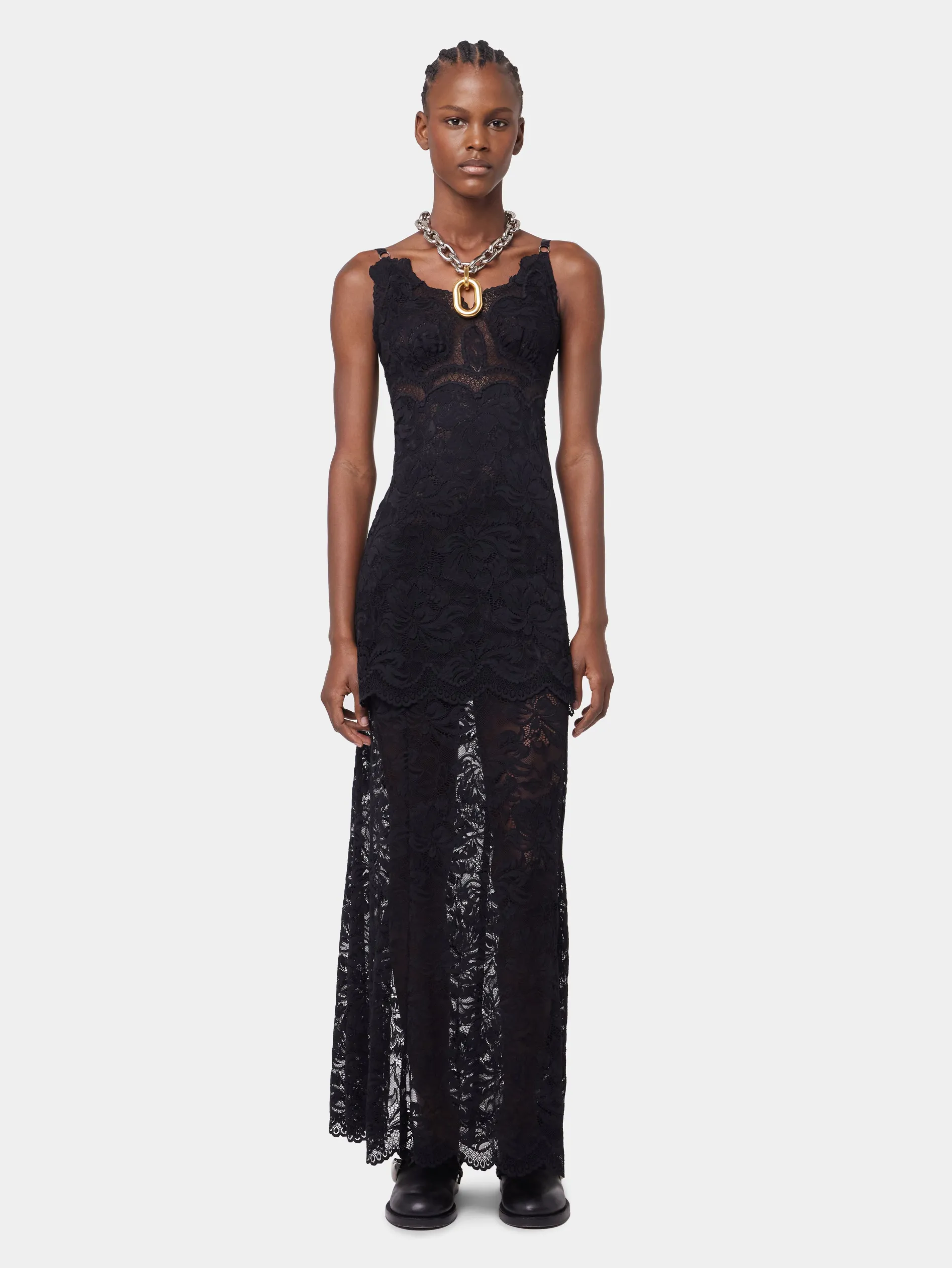 Cheap ROBE LONGUE NOIRE EN DENTELLE Sélection De Soirée | Robes