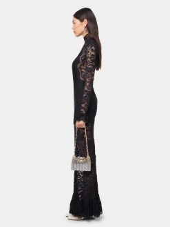 New ROBE LONGUE NOIRE EN DENTELLE Sélection De Soirée | Robes