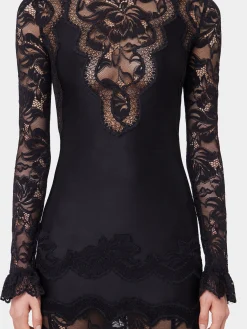 New ROBE LONGUE NOIRE EN DENTELLE Sélection De Soirée | Robes