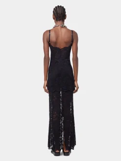 Cheap ROBE LONGUE NOIRE EN DENTELLE Sélection De Soirée | Robes