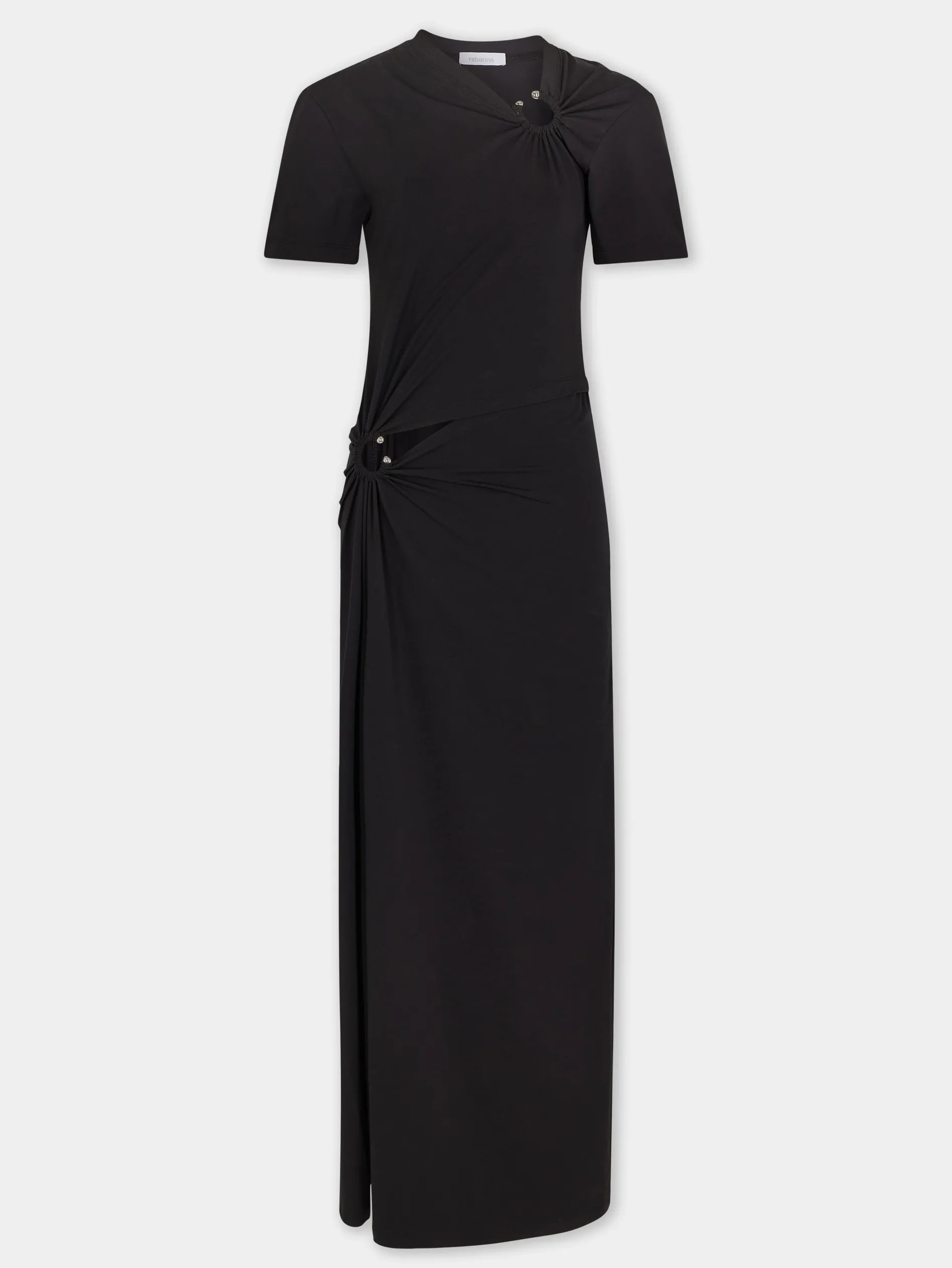 Best ROBE LONGUE NOIRE PIERCING EN JERSEY Sélection De Soirée | Robes