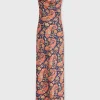 Cheap Robe nuisette à motif paisley à détail de chaîne "eight" Robes