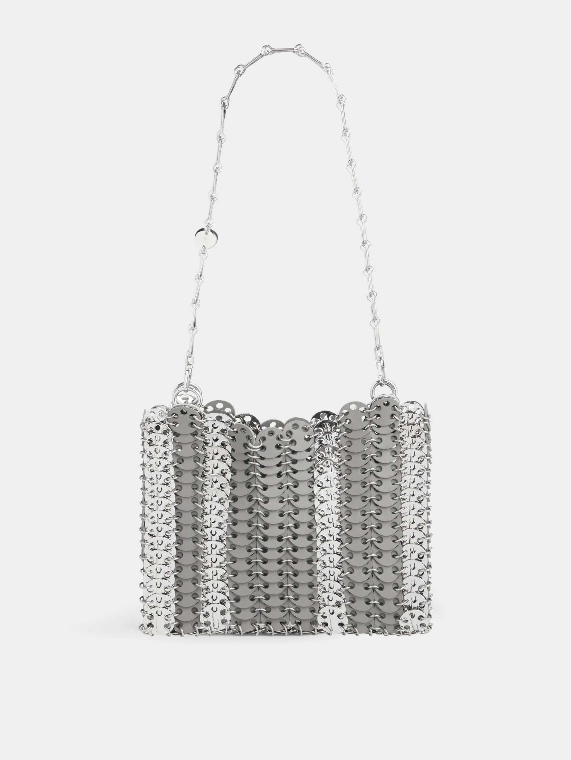 Outlet Sac 1969 gris EN MÉTAL ET CUIR Sacs Porté Épaule | Le Sac 1969
