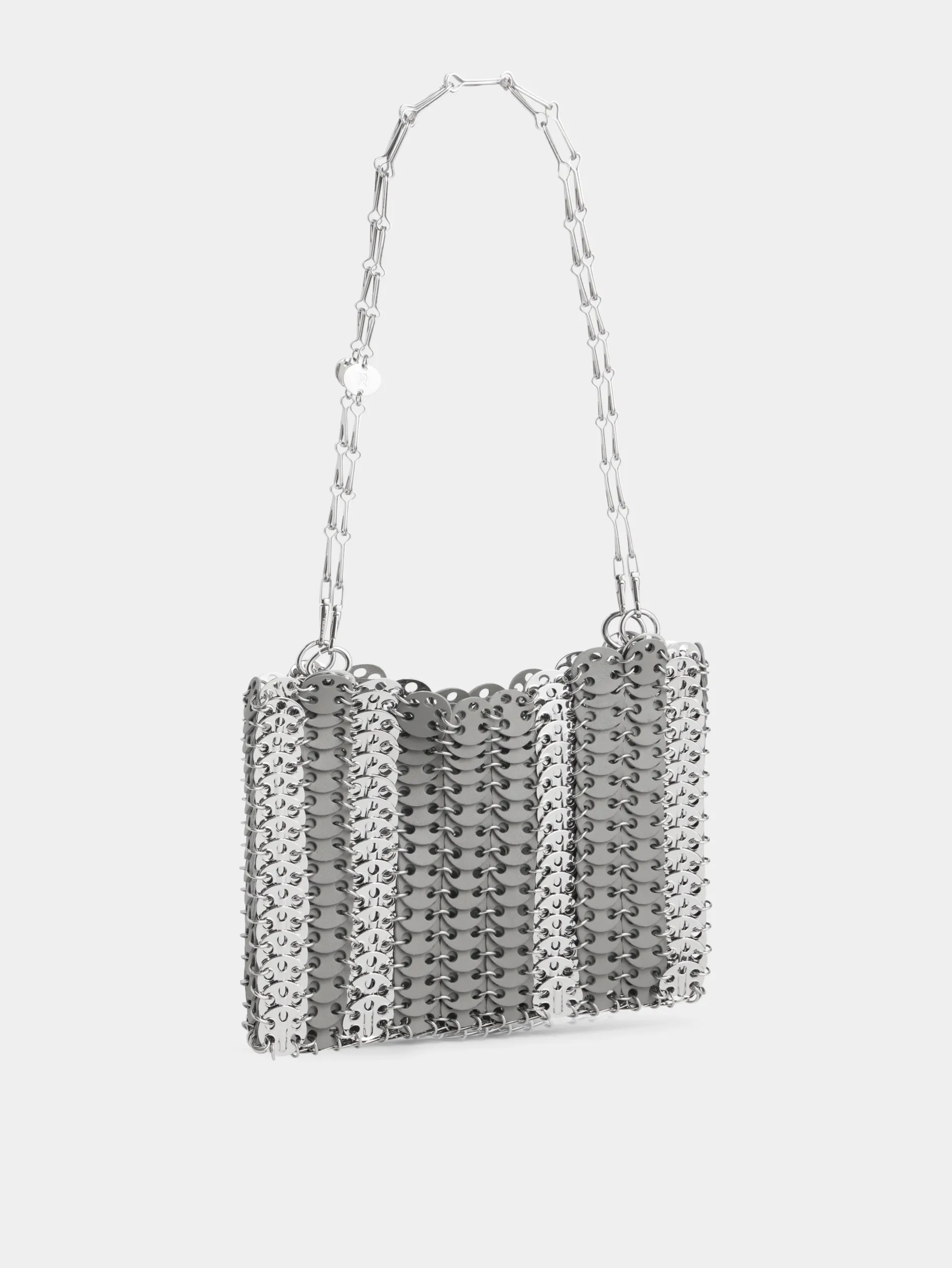 Outlet Sac 1969 gris EN MÉTAL ET CUIR Sacs Porté Épaule | Le Sac 1969