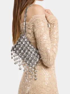 Cheap SAC 1969 NANO à STRASS Sacs De Soirée | Sacs Porté Épaule