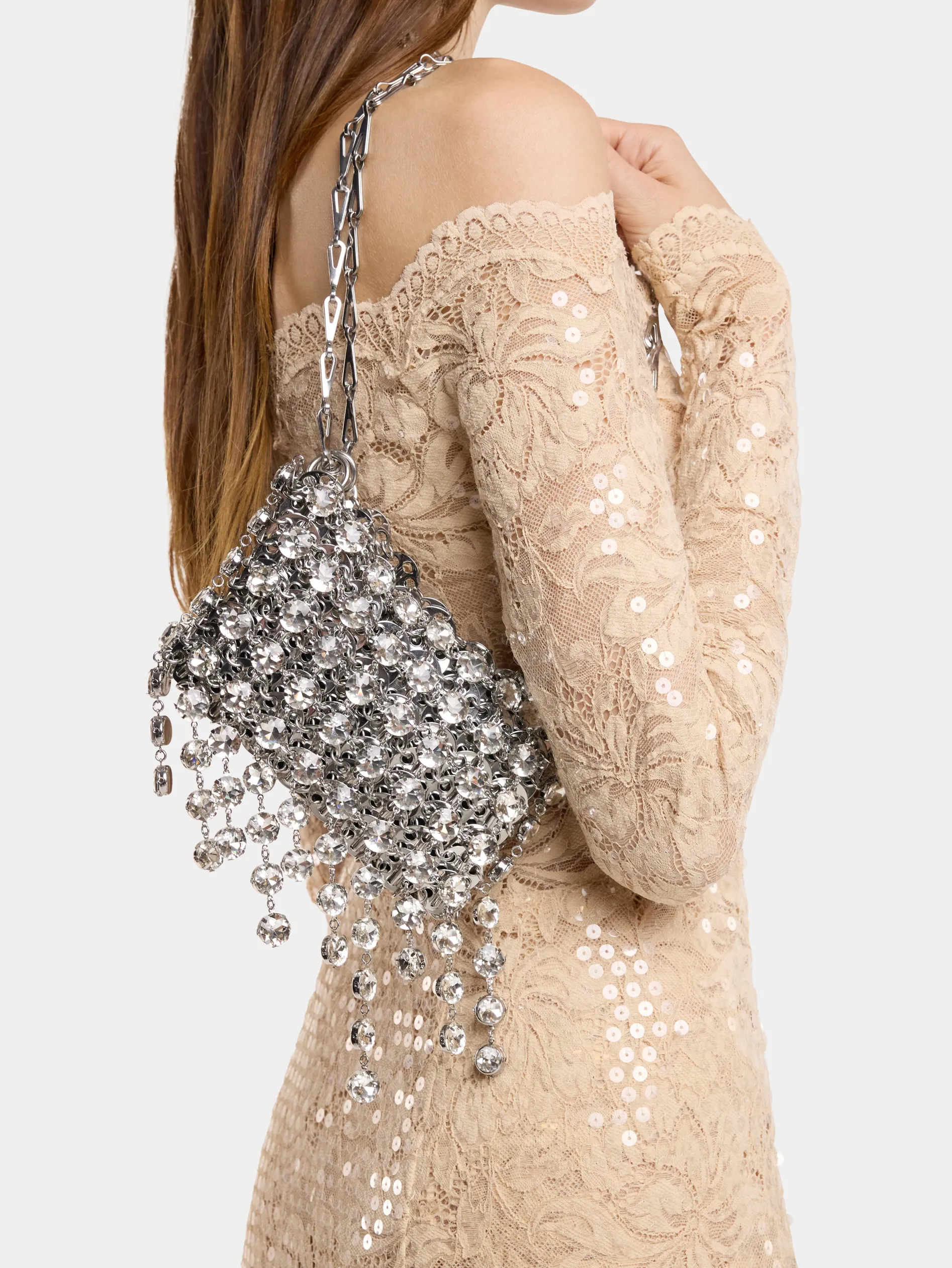 Cheap SAC 1969 NANO à STRASS Sacs De Soirée | Sacs Porté Épaule