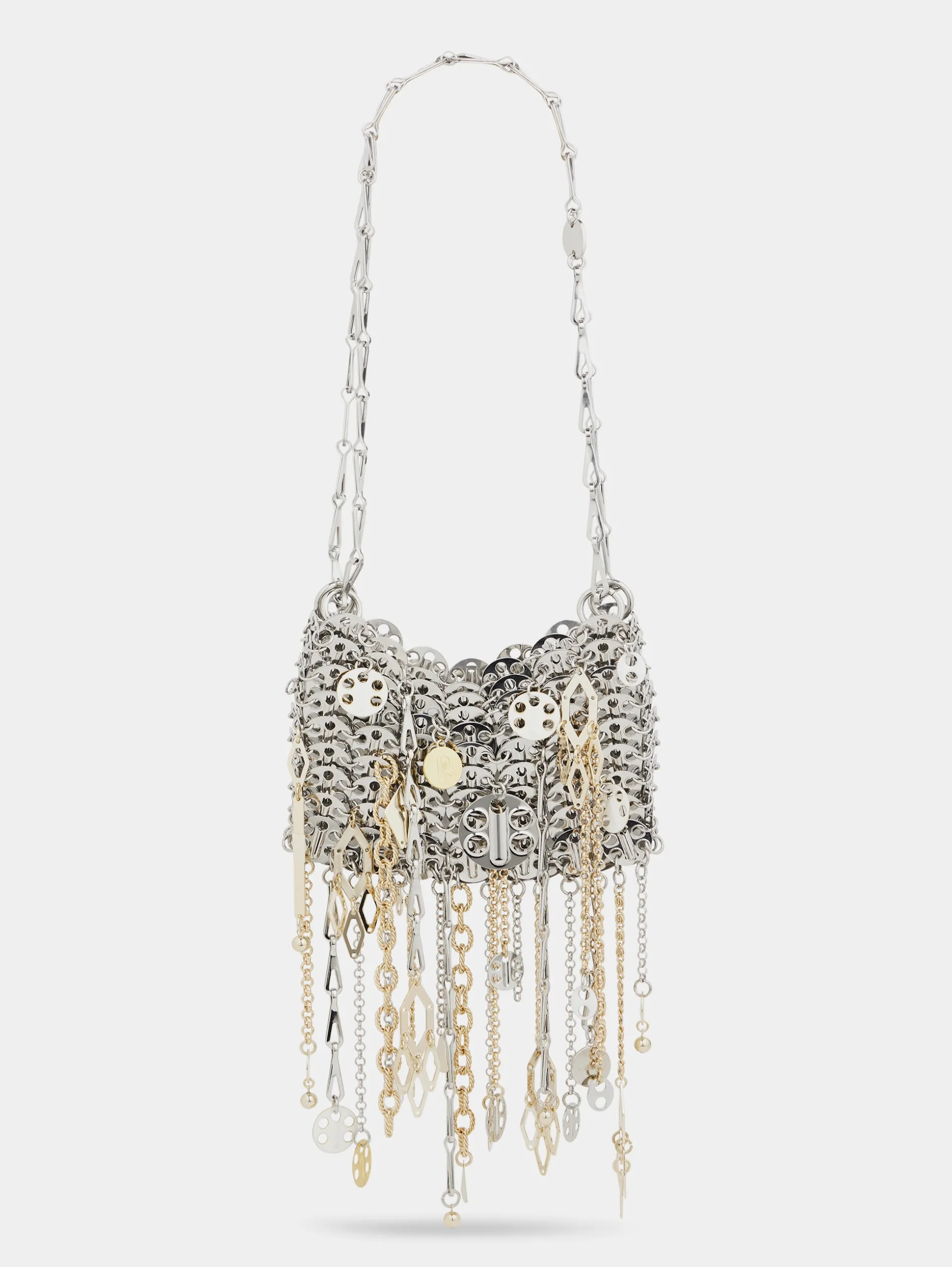 Online Sac 1969 nano argent assemblé à pampilles métalliques Personnalisez Votre Sac | Charms