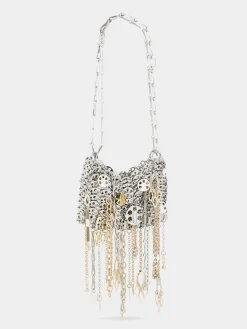 Online Sac 1969 nano argent assemblé à pampilles métalliques Personnalisez Votre Sac | Charms
