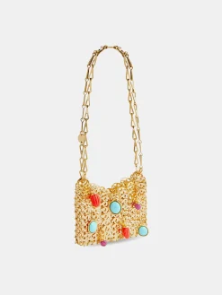 Sale Sac 1969 nano or orné de breloques colorées Sacs Porté Épaule | Le Sac 1969
