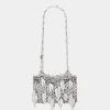 Outlet SAC ARGENT 1969 NANO FEUILLES METAL Sélection De Soirée | Personnalisez Votre Sac