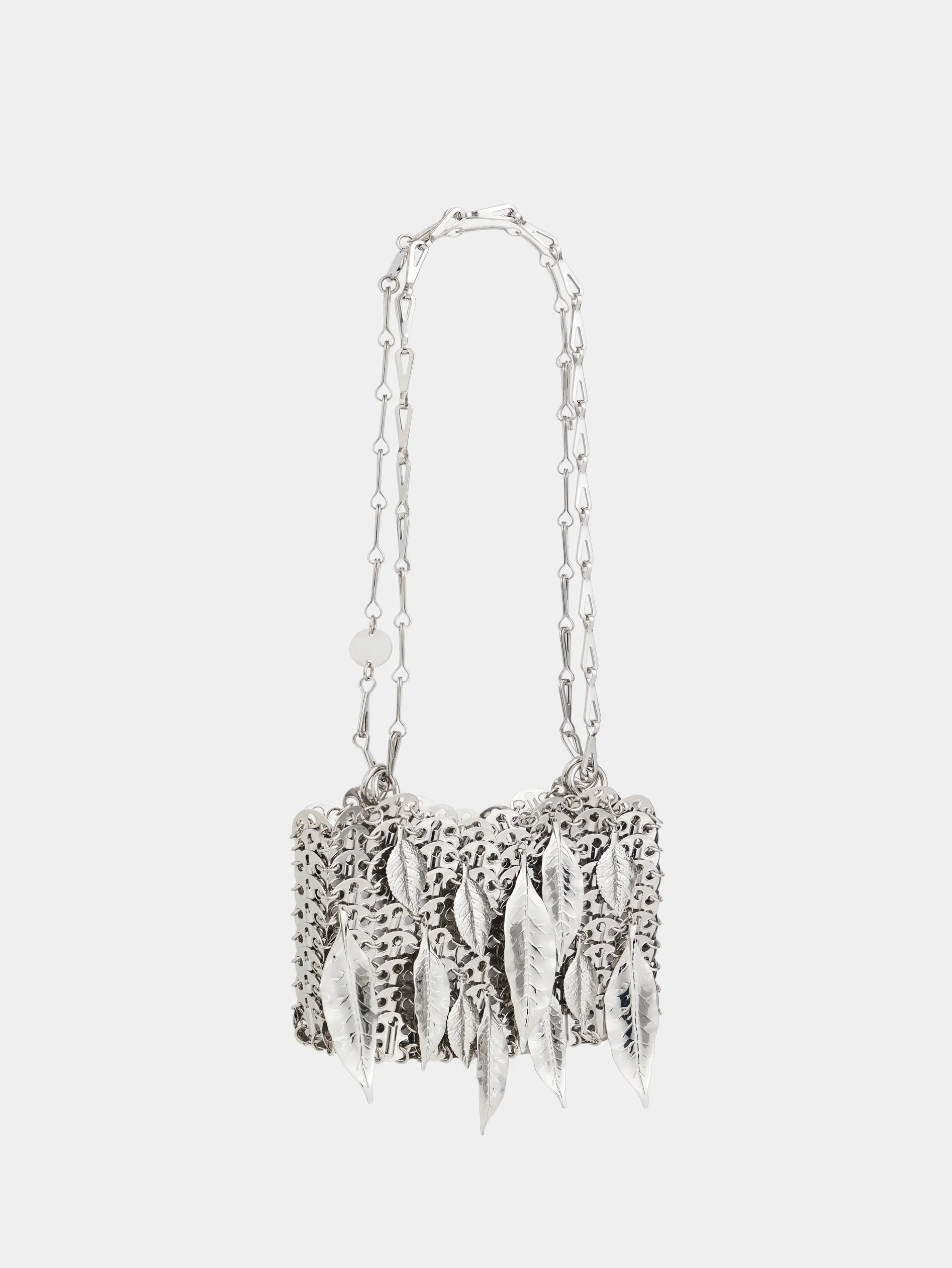 Outlet SAC ARGENT 1969 NANO FEUILLES METAL Sélection De Soirée | Personnalisez Votre Sac