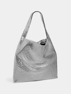 Flash Sale Sac cabas argenté Pixel Sacs Porté Épaule