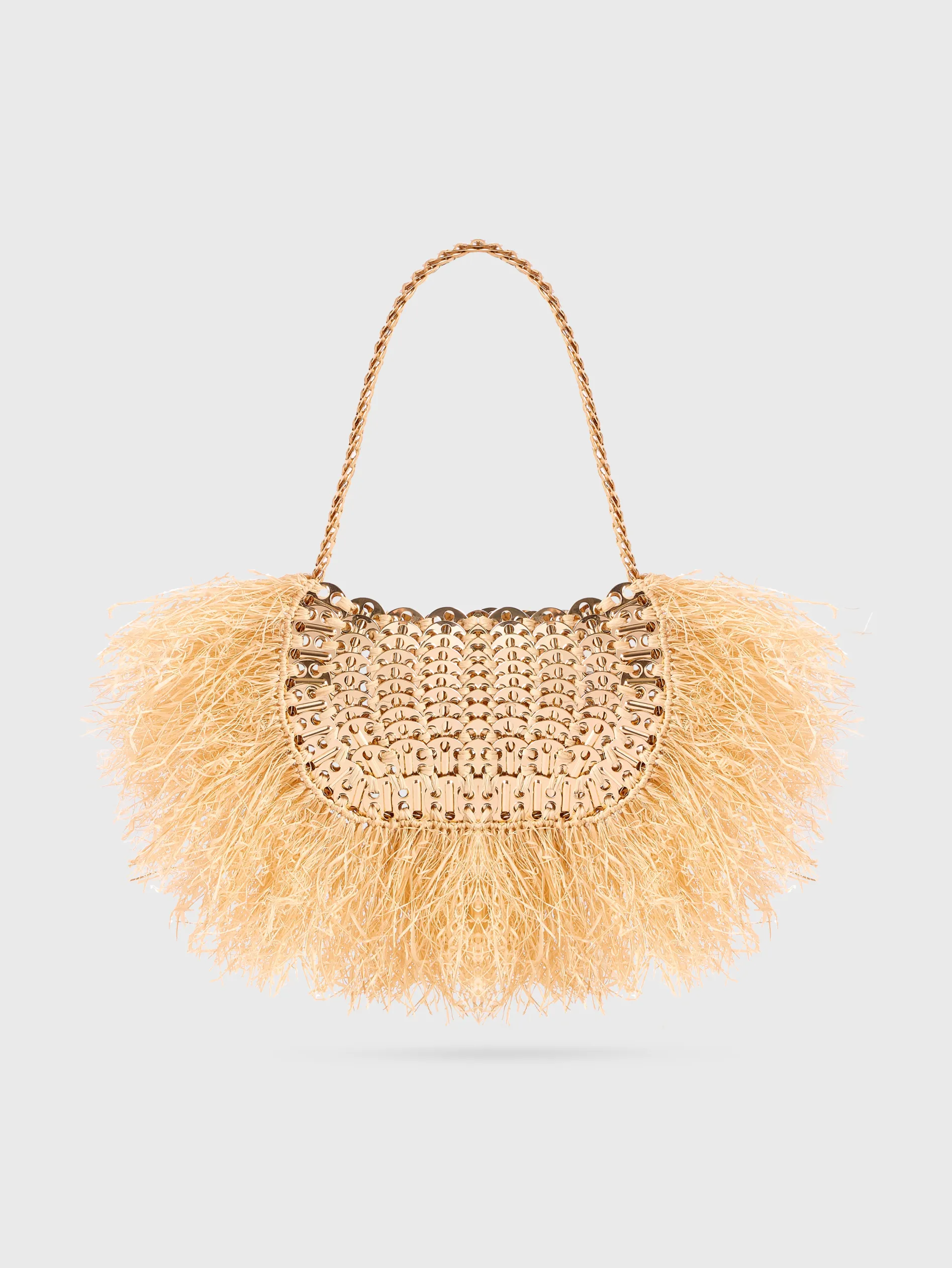Best Sale Sac moon 1969 à franges en raphia naturel Sacs Porté Épaule | Le Sac 1969