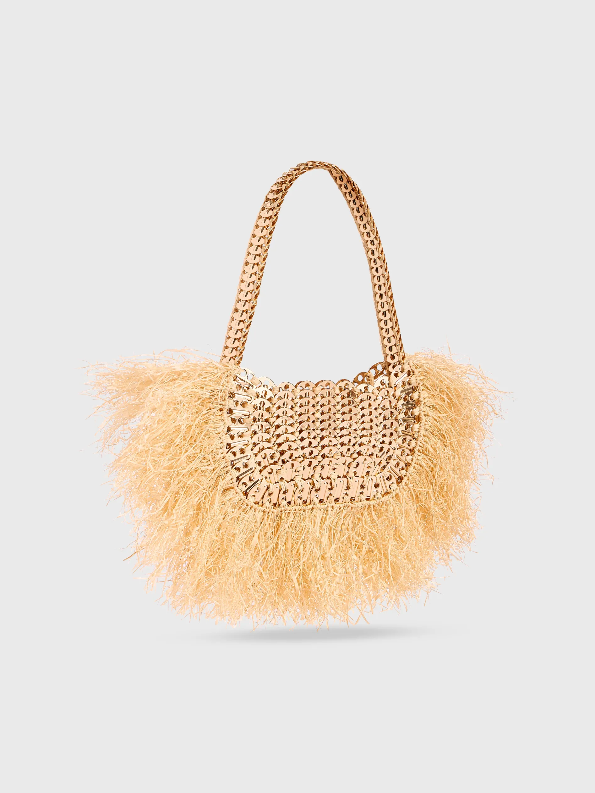 Best Sale Sac moon 1969 à franges en raphia naturel Sacs Porté Épaule | Le Sac 1969