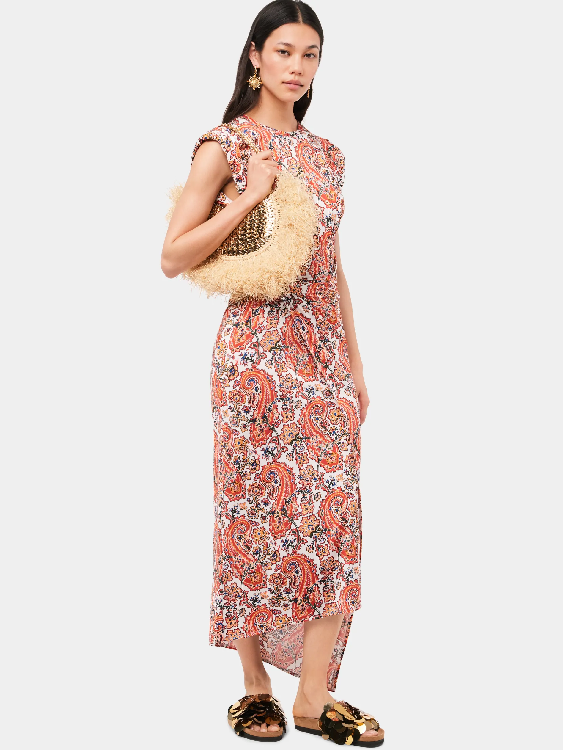 Best Sale Sac moon 1969 à franges en raphia naturel Sacs Porté Épaule | Le Sac 1969