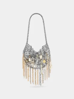 Outlet SAC MOON 1969 ARGENTÉ ASSEMBLÉ À PAMPILLES MÉTALLIQUES Sélection De Soirée | Personnalisez Votre Sac