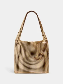 Cheap Sac pixel doré Sacs Porté Épaule