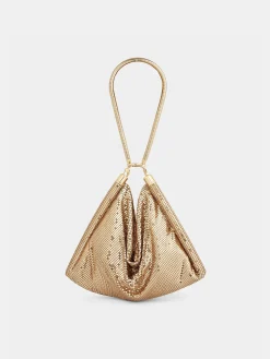 New Sac Pochette cotte de maille dorée Sélection De Soirée | Sacs De Soirée