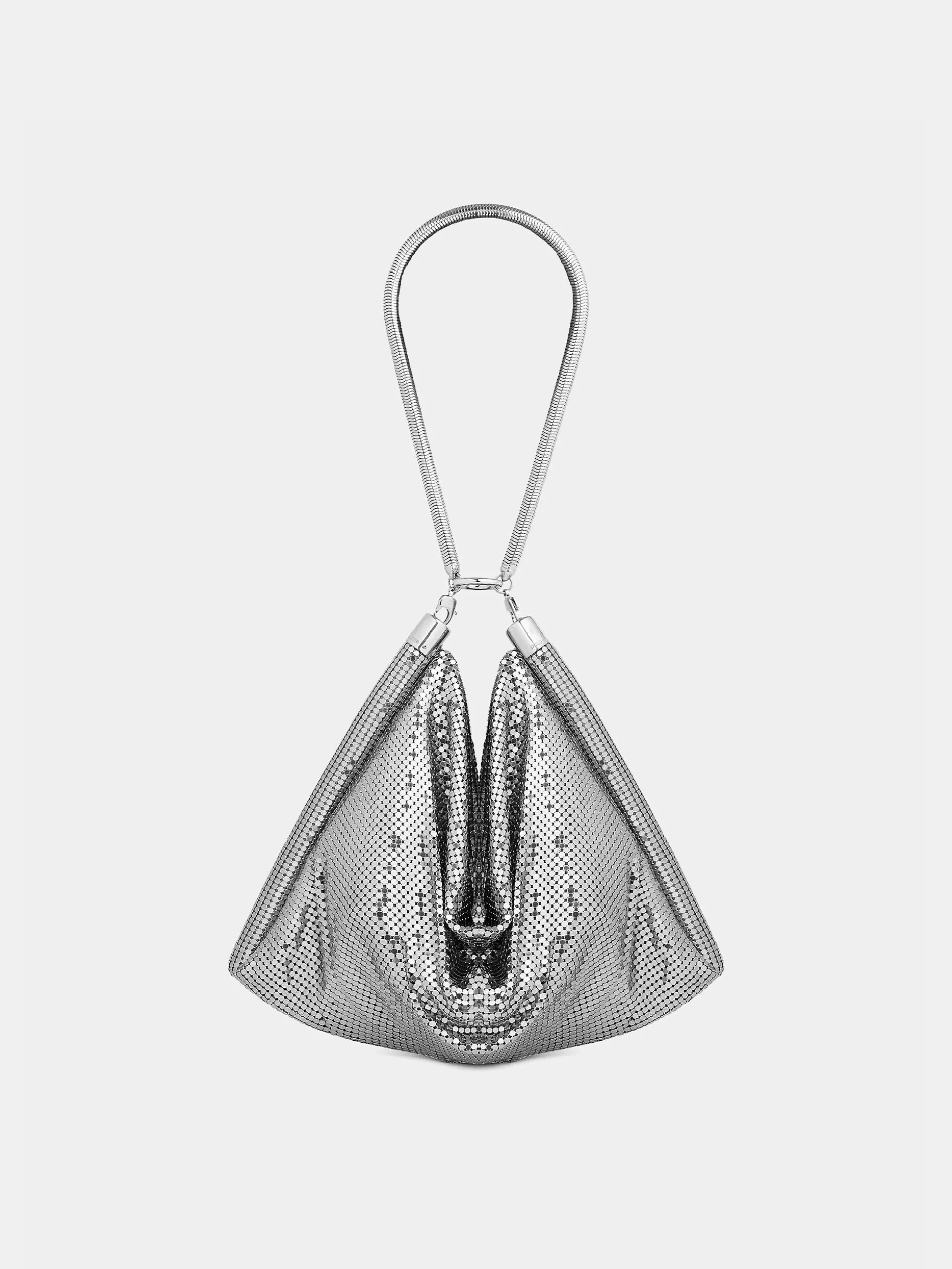 Clearance Sac pochette cotte de maille argentée Sacs De Soirée | Sacs Porté Épaule