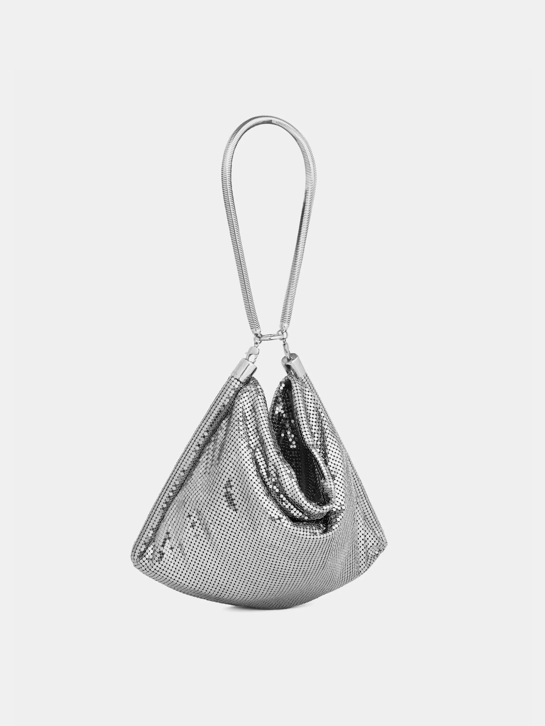Clearance Sac pochette cotte de maille argentée Sacs De Soirée | Sacs Porté Épaule