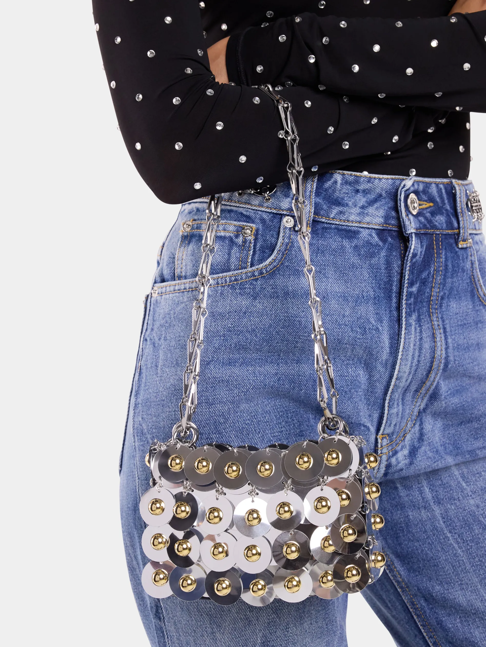 Online SAC SPARKLE NANO SPHERE ARGENT Sacs De Soirée | Sacs Porté Épaule