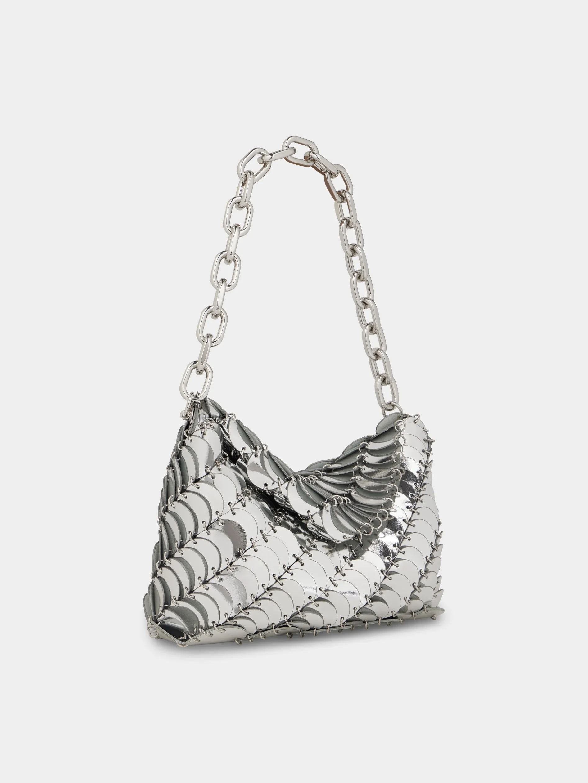Cheap Silver Paco clutch Bag Les Sacs Paco En Cuir
