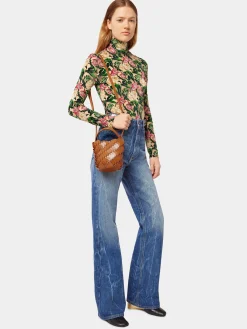 Clearance Small Cognac bucket Paco bag in leather Les Sacs Paco En Cuir | Sacs Porté Épaule
