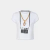 Hot TEE-SHIRT CROPPED EN COTON IMPRIMé Hauts