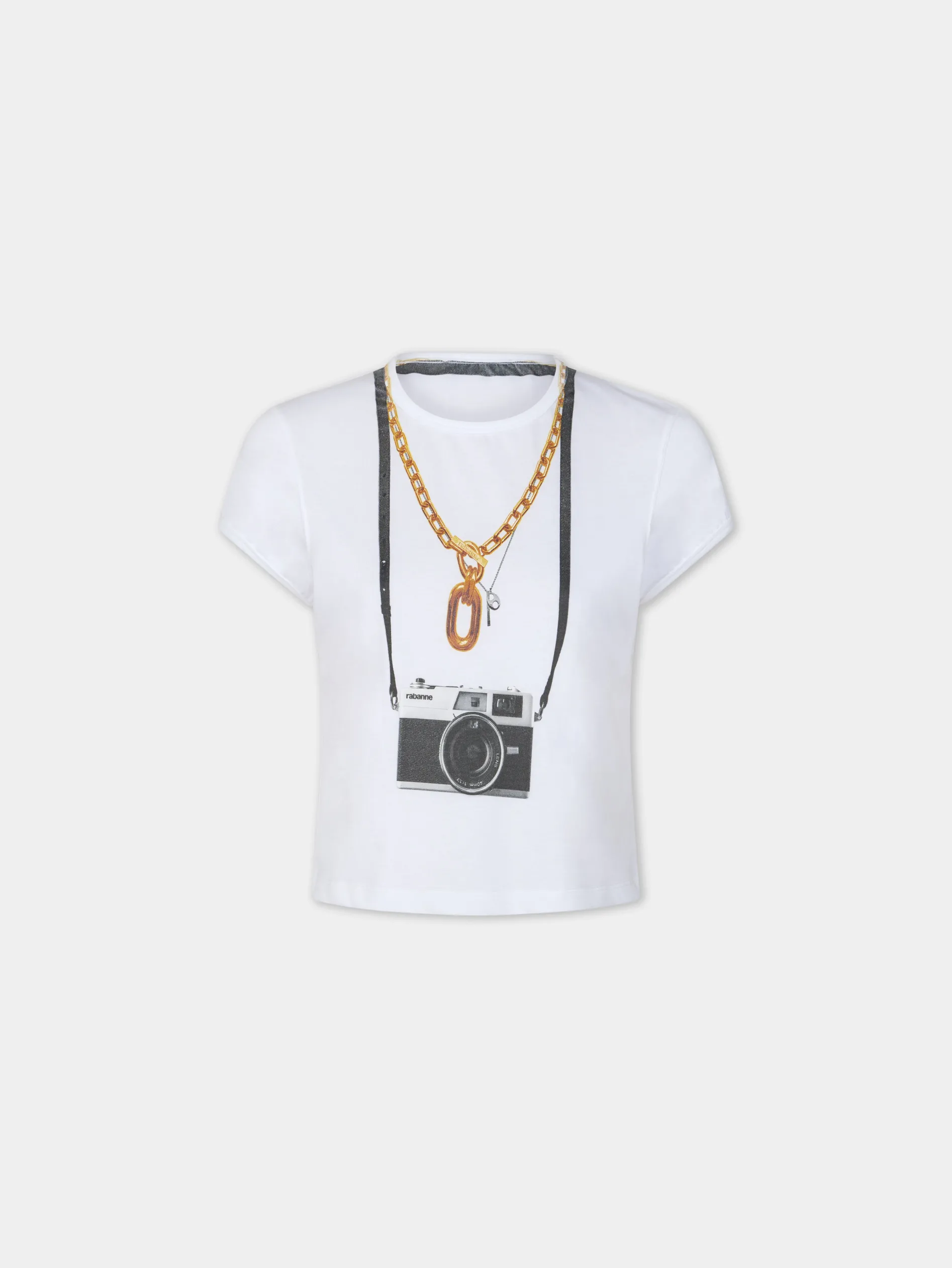 Hot TEE-SHIRT CROPPED EN COTON IMPRIMé Hauts