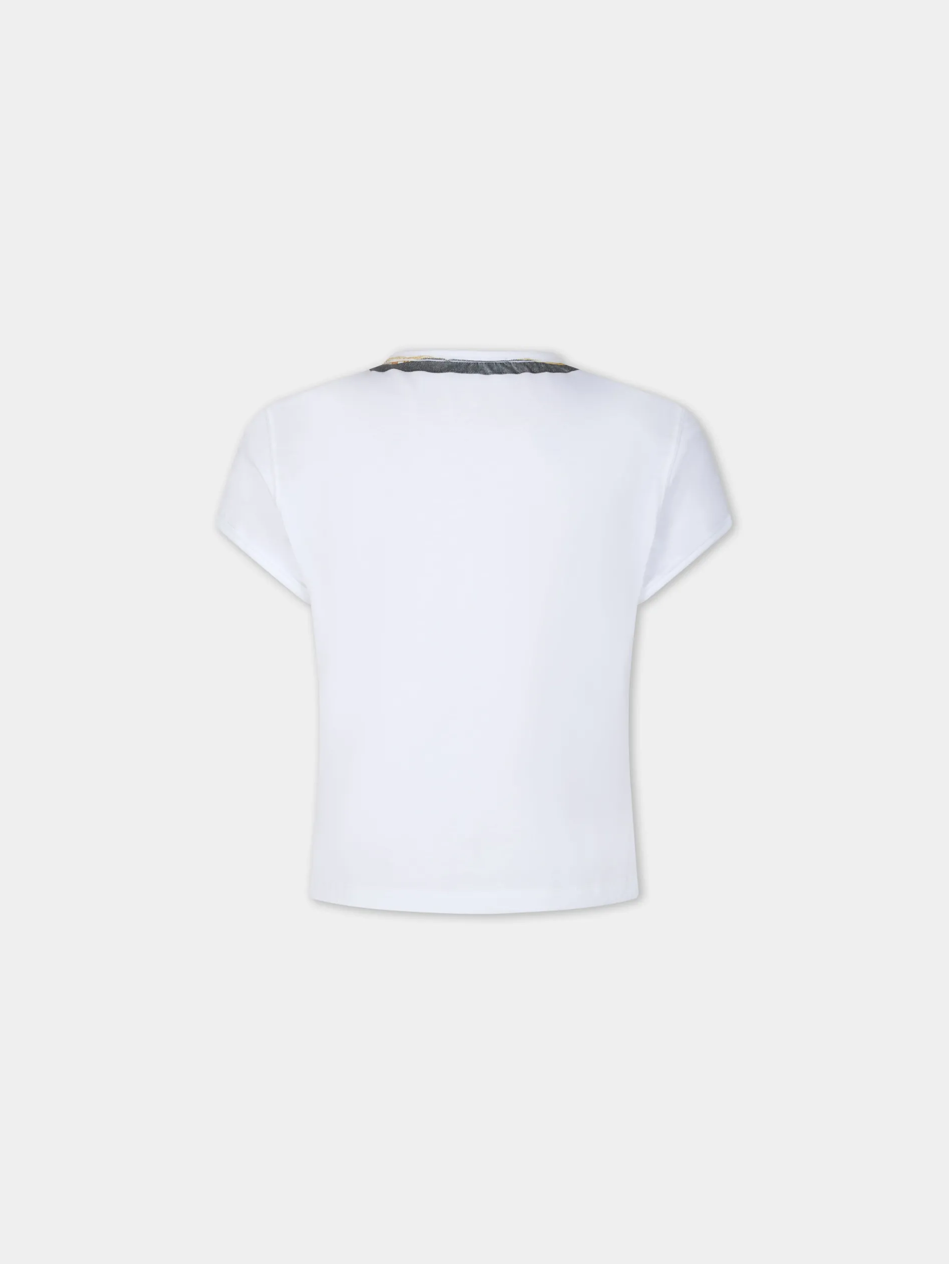 Hot TEE-SHIRT CROPPED EN COTON IMPRIMé Hauts
