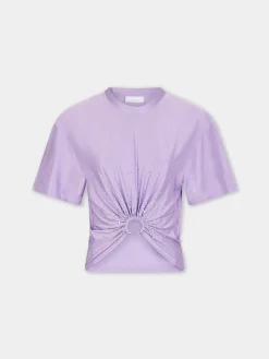 Clearance TEE-SHIRT PIERCING LAVANDE EN JERSEY Sélection De Soirée