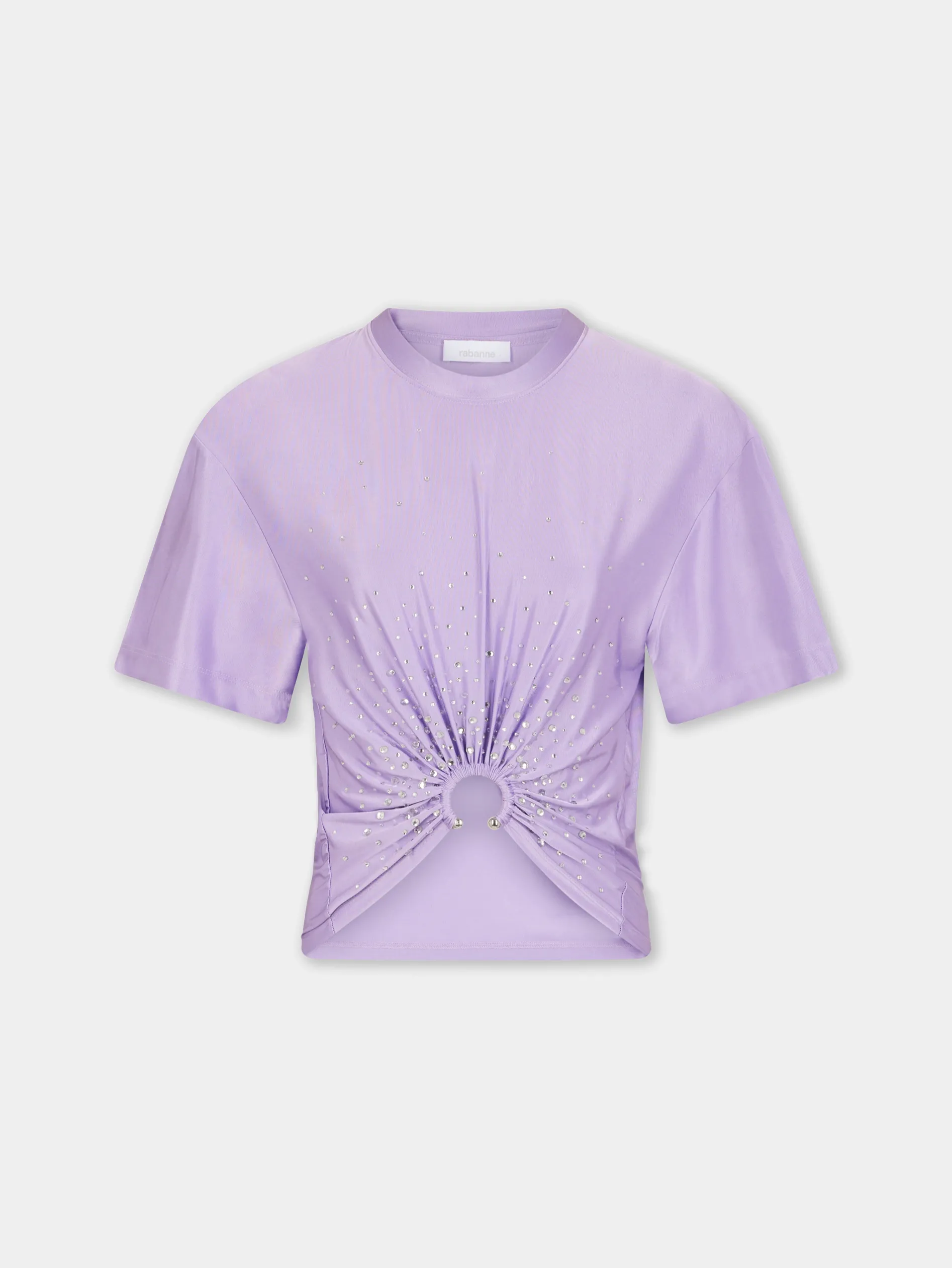 Clearance TEE-SHIRT PIERCING LAVANDE EN JERSEY Sélection De Soirée