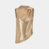 Online TOP ASYMETRIQUE DRAPé EN MESH Hauts