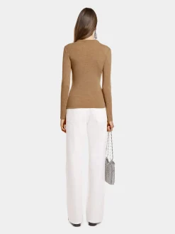 Best Sale TOP DRAPé PRESSION EN LAINE Maille | Hauts