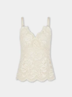 New TOP FINES IVOIRE BRETELLE EN DENTELLE Sélection De Soirée | Petits Cadeaux