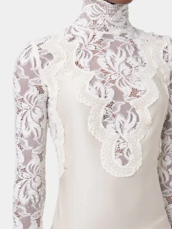 Sale TOP MANCHES LONGUES NOIR EN DENTELLE Sélection De Soirée