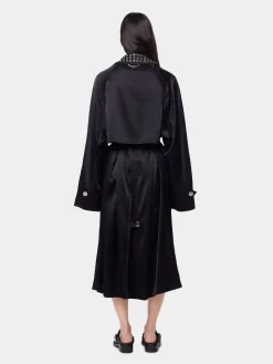 Best Sale TRENCH LONG EN SATIN Vestes | Hauts