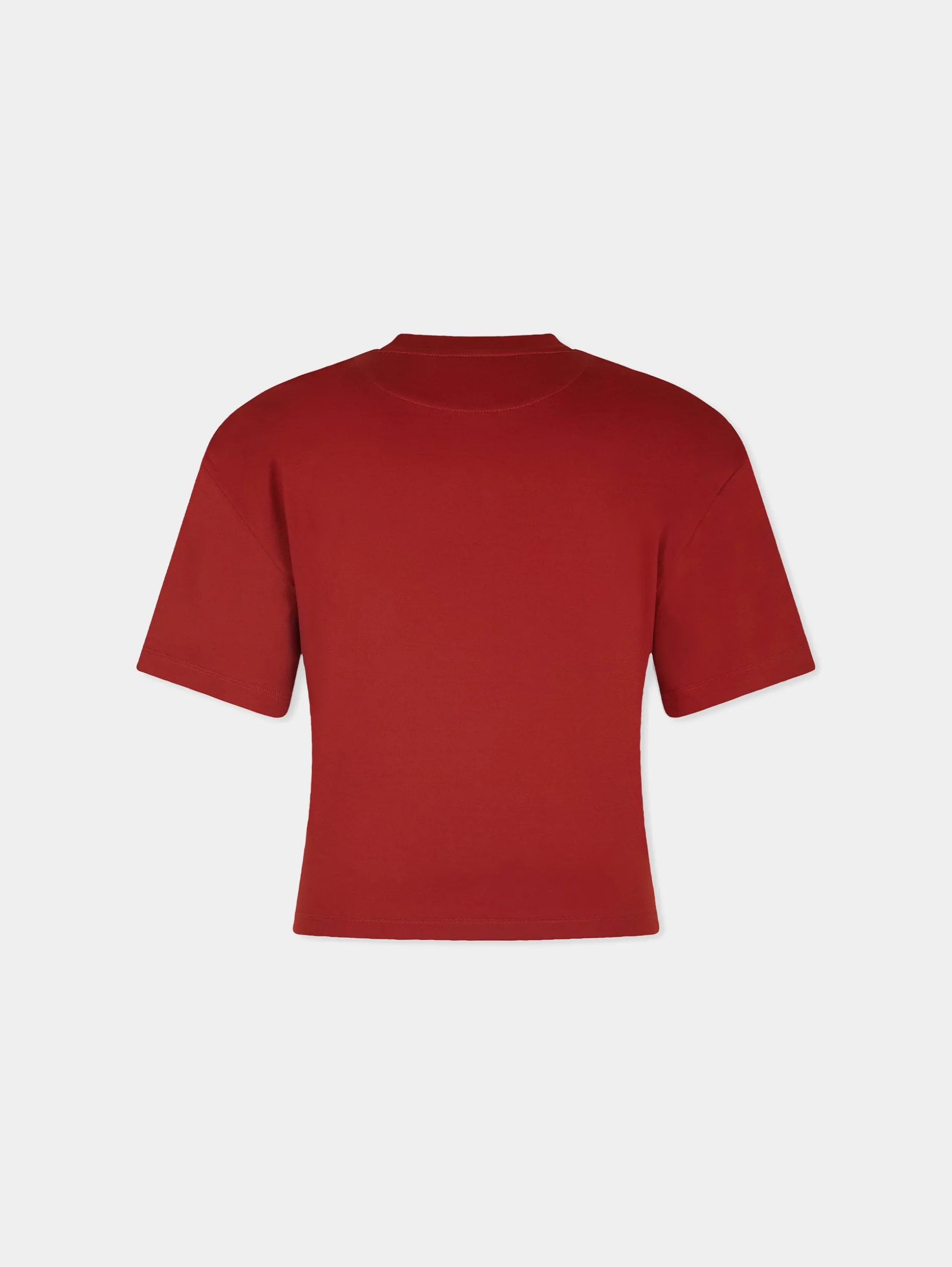 Store T-shirt terracotta à piercing Hauts