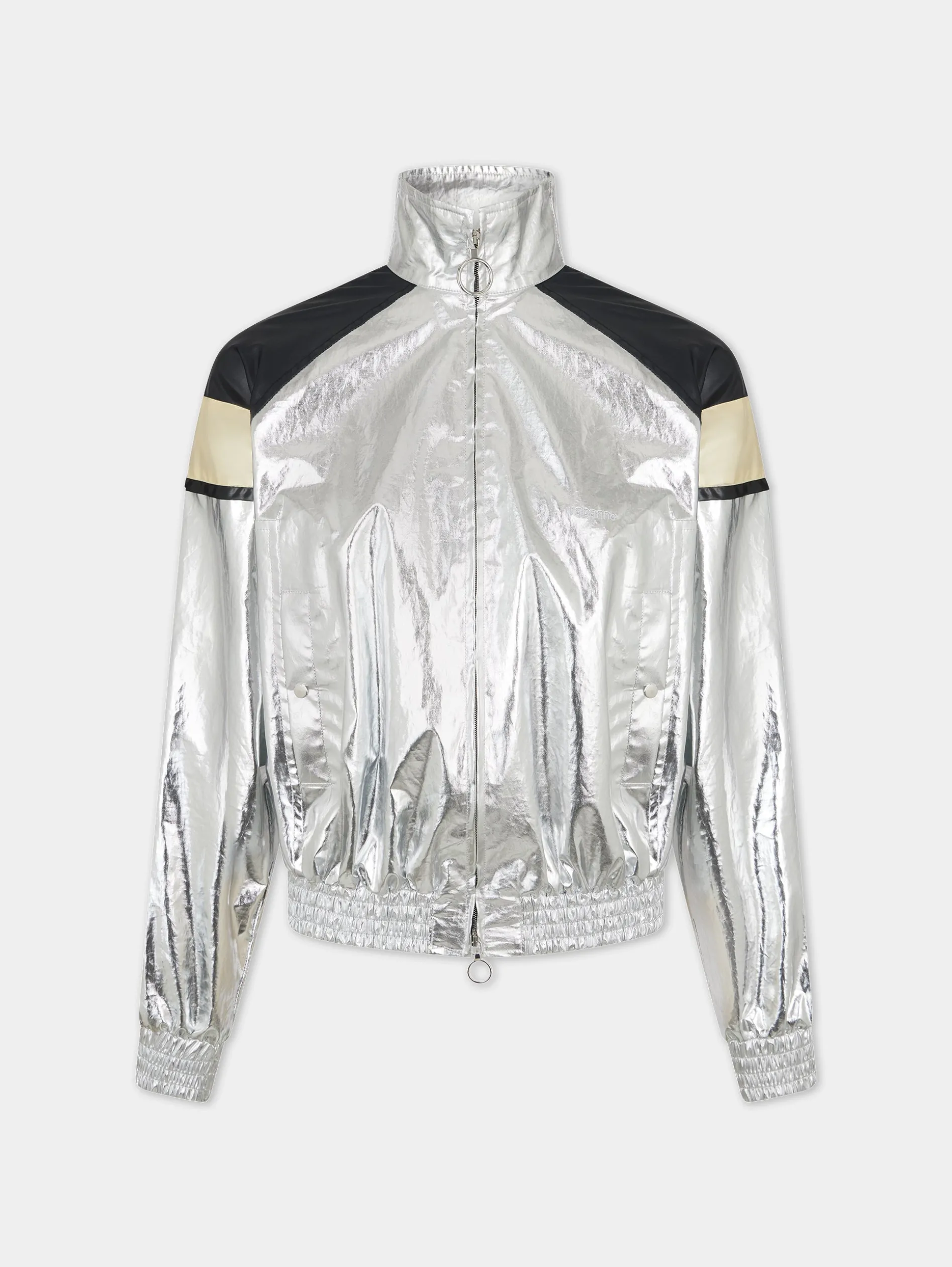 Discount Veste argentée à col roulé Vestes